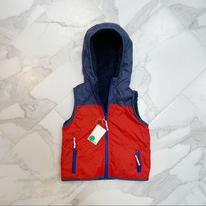 NWT Mini Boden Reversible Sherpa Vest